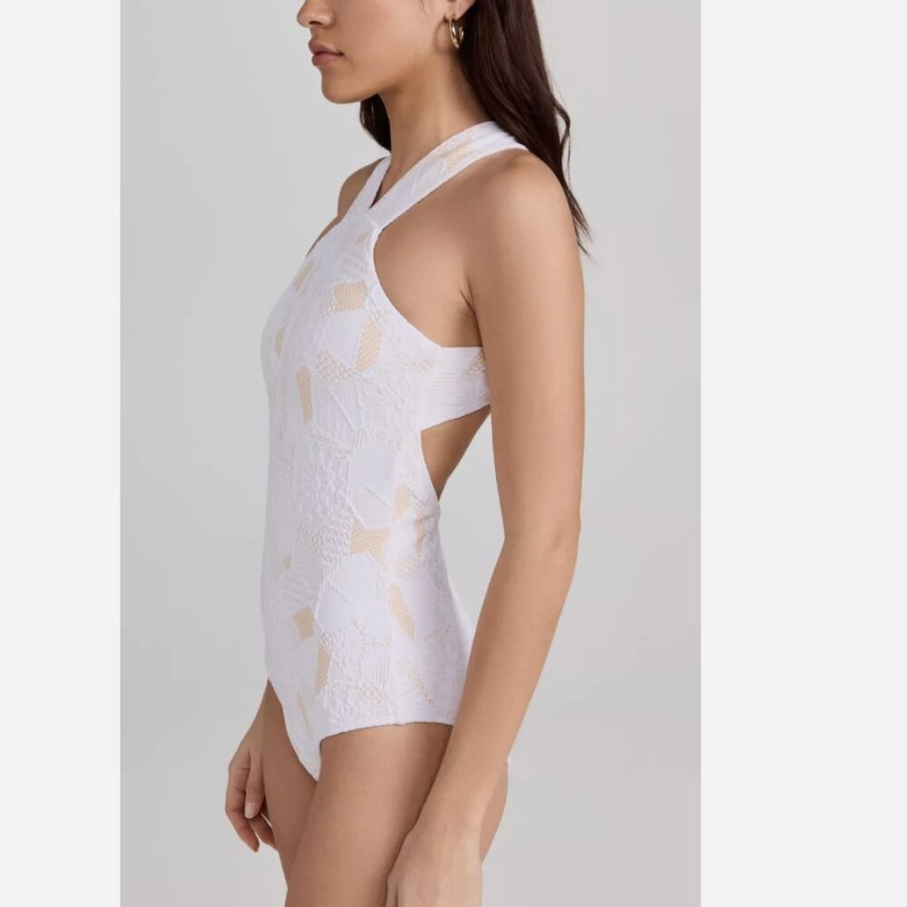 Shoshanna Textured Floral One Piece Swimsuit